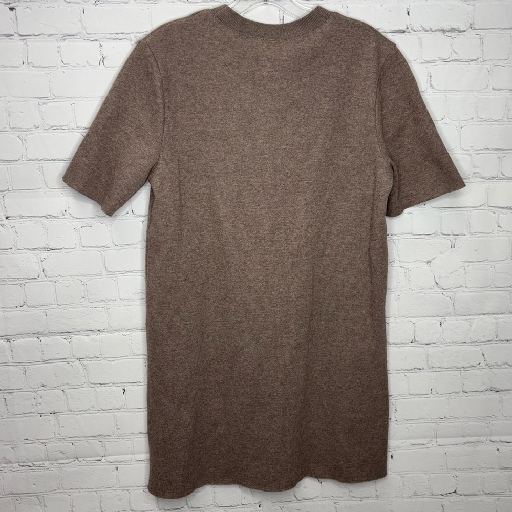 NWT Zara Short Sleeve Mini Sweater Dress - Picture 2 of 5